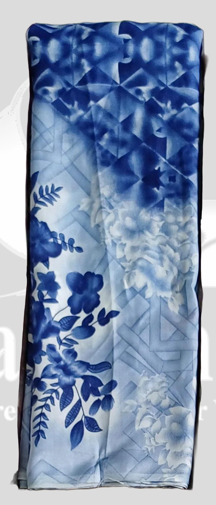 Sharmili Floral Printed Saree - Sonka509 - Royal Blue Mix